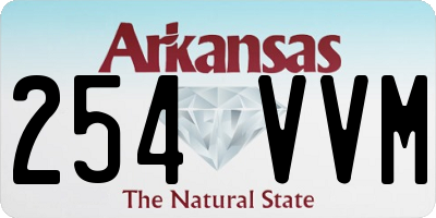 AR license plate 254VVM