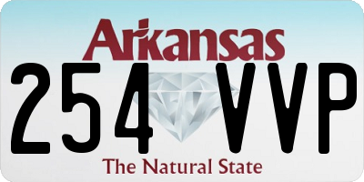 AR license plate 254VVP