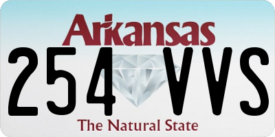 AR license plate 254VVS