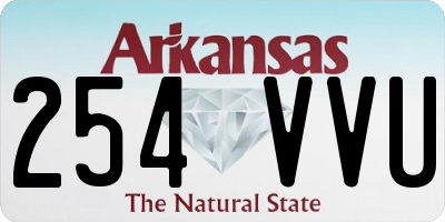 AR license plate 254VVU