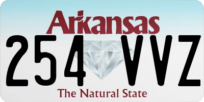 AR license plate 254VVZ