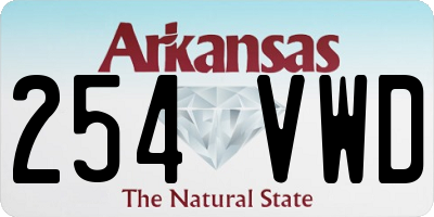 AR license plate 254VWD