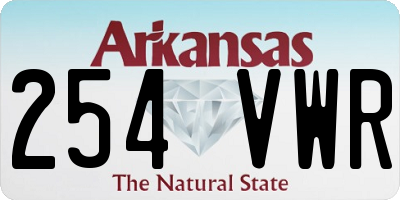 AR license plate 254VWR