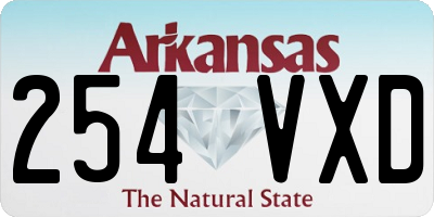 AR license plate 254VXD