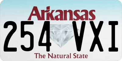 AR license plate 254VXI