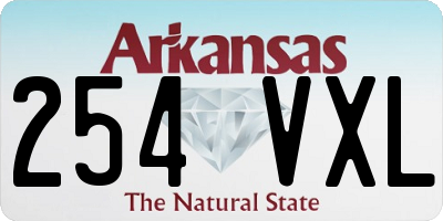 AR license plate 254VXL