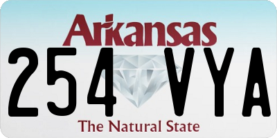 AR license plate 254VYA