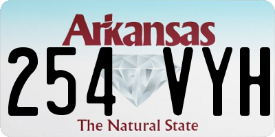AR license plate 254VYH