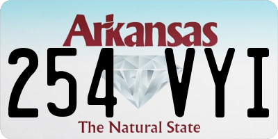 AR license plate 254VYI