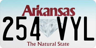 AR license plate 254VYL