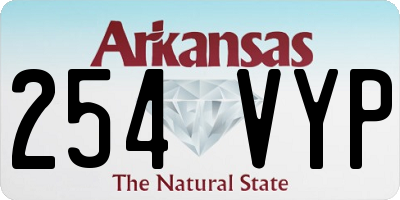 AR license plate 254VYP