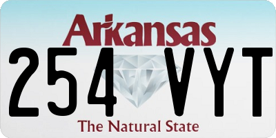 AR license plate 254VYT