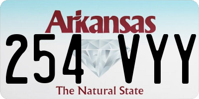 AR license plate 254VYY
