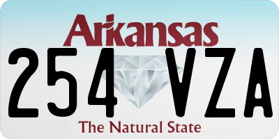 AR license plate 254VZA
