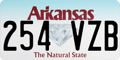 AR license plate 254VZB