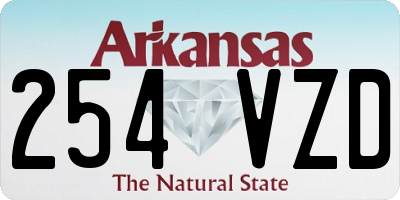AR license plate 254VZD