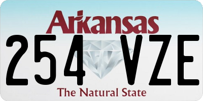 AR license plate 254VZE