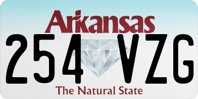 AR license plate 254VZG