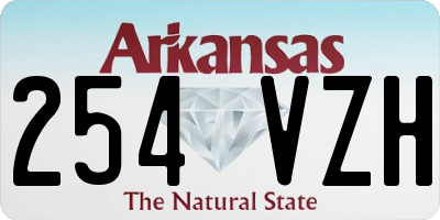 AR license plate 254VZH