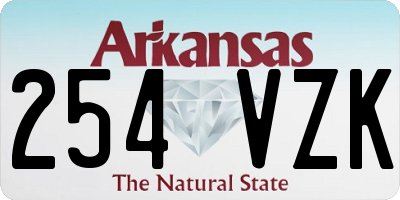 AR license plate 254VZK