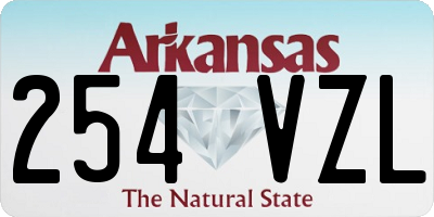 AR license plate 254VZL