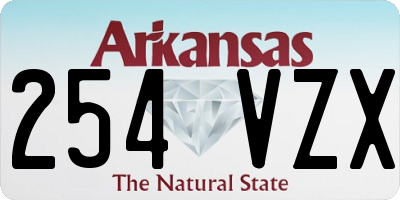 AR license plate 254VZX