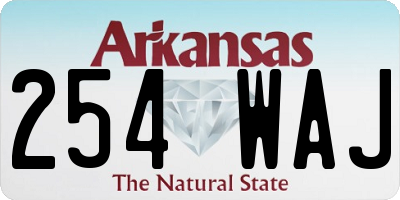 AR license plate 254WAJ