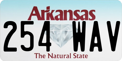 AR license plate 254WAV
