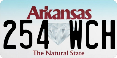 AR license plate 254WCH