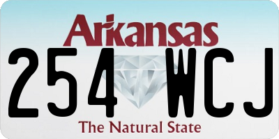 AR license plate 254WCJ