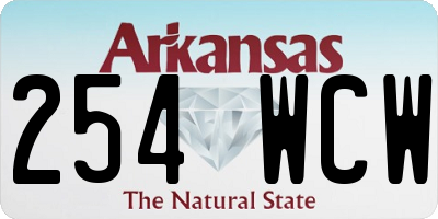 AR license plate 254WCW