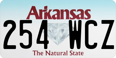 AR license plate 254WCZ