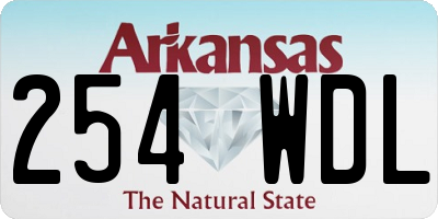 AR license plate 254WDL