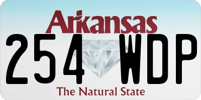 AR license plate 254WDP