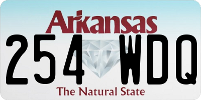 AR license plate 254WDQ