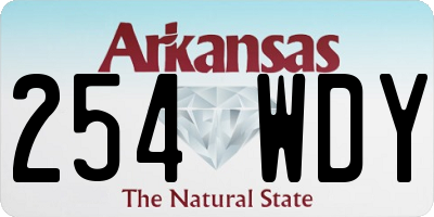 AR license plate 254WDY
