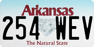 AR license plate 254WEV