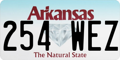 AR license plate 254WEZ