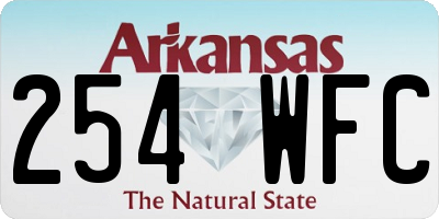AR license plate 254WFC