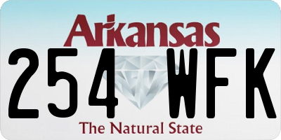 AR license plate 254WFK