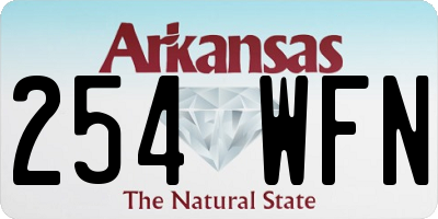 AR license plate 254WFN