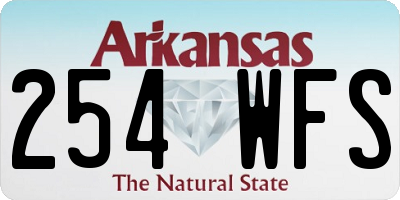 AR license plate 254WFS
