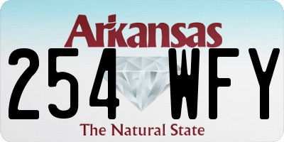 AR license plate 254WFY