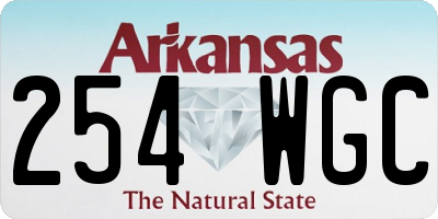 AR license plate 254WGC