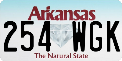 AR license plate 254WGK
