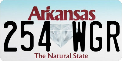 AR license plate 254WGR