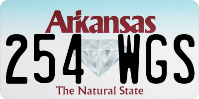 AR license plate 254WGS