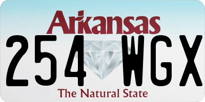 AR license plate 254WGX
