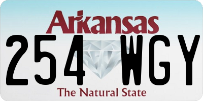 AR license plate 254WGY