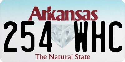 AR license plate 254WHC
